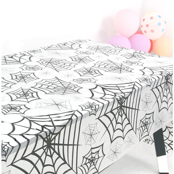 Halloween bordsduk - bordsduk med spindelnät