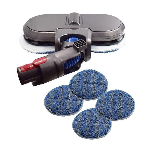 Elektrisk moppebørstehode med 3 par moppeputer for trådløs støvsuger V7 V8 V10 V11