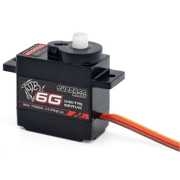 6g Digital Styreservo Plastgir For Rc Bil Fly Fastvinget Helikopter