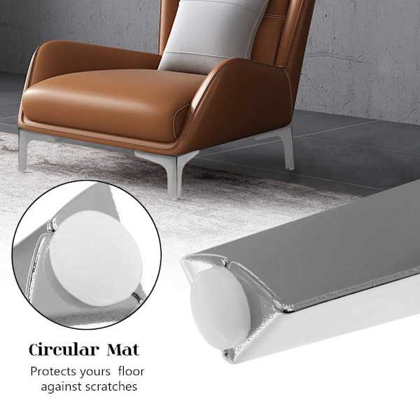 4-pakks metallmøbler sofaben, moderne stil DIY møbler avgift