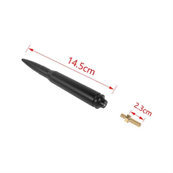 Bilradio FM Kort Antenne 14,5 cm Til F150 2009-2022 2021 2022 Tilbehør (sort)