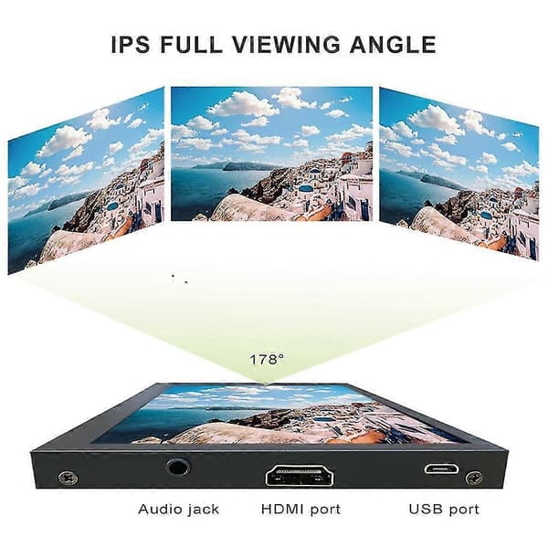 7 tommers skjerm Mon 1024x600 Ips Lcd Citive Mon Display S Metall Bærbar Mon Med