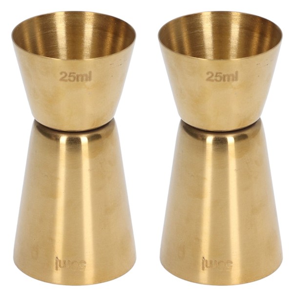 Cocktail Mätkopp, Professionell Svetsad Struktur Rostfritt Stål Jigger Dubbelhuvud Platt Kant För Flexibel Omvandling I Cocktailrecept,