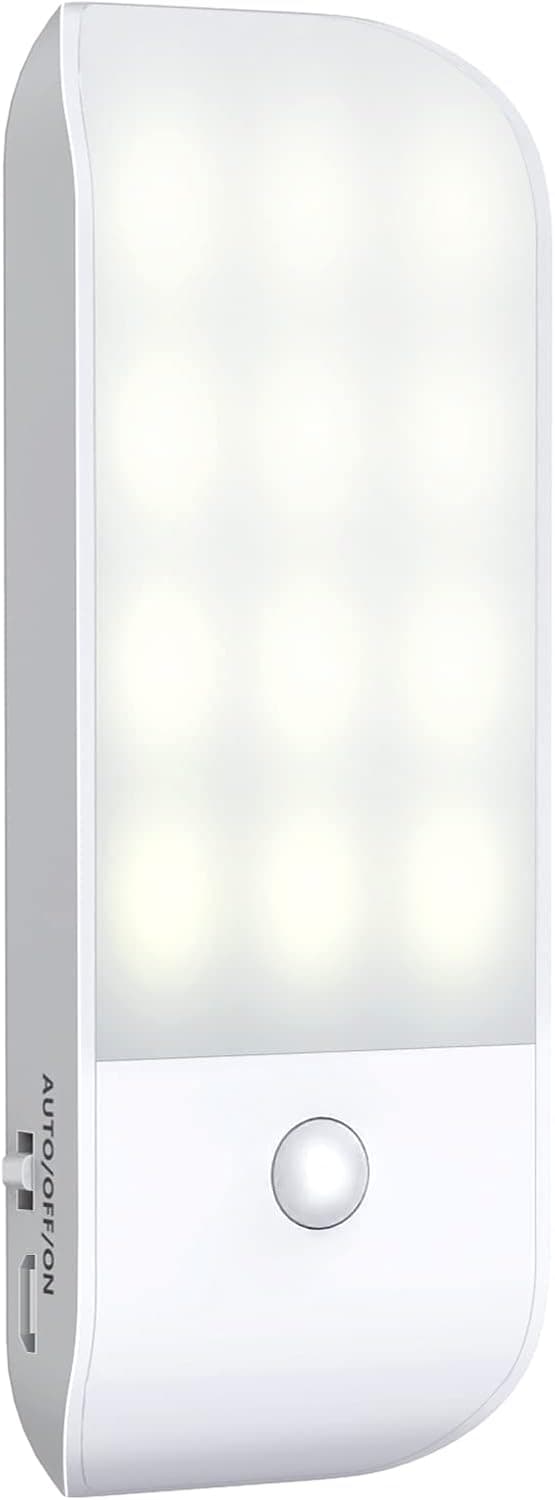 Nattlys med bevegelsessensor, USB oppladbart LED-nattlys
