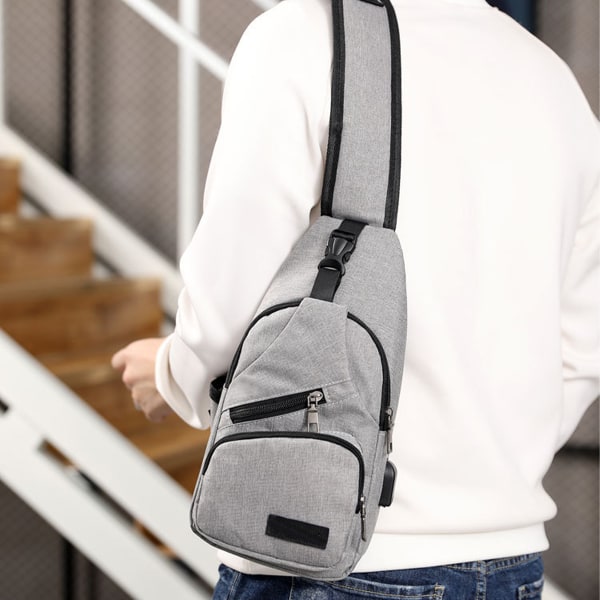 Sling Ryggsäck Multifunktionell Crossbody Väska Sling Väska Dagryggsäck