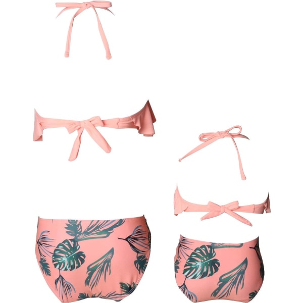 KABETY Girls Baddräkt Tvådelad Bikini Set Ruffle Falbala Swimw