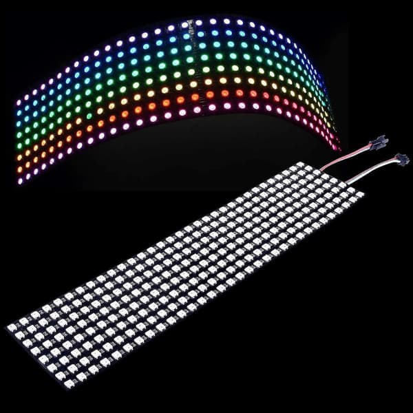3st 16x16 Sk6812 Ws2812b Adresserbar Flexibel Led Panel Pixelskärm Digital Pixelskärm Dc5v