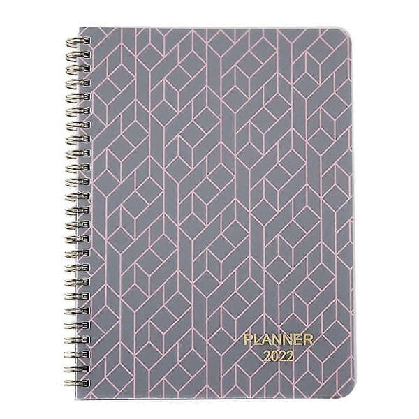 A5 2022 Planner Engelsk Version Tidsplan Notesbog Mål Vane Tidsplan Spiral Dette Papirvarer Kontor S