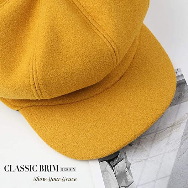 Beret-luer Casual All Match Dekorativ Vinter Beret Caps for Kvinner