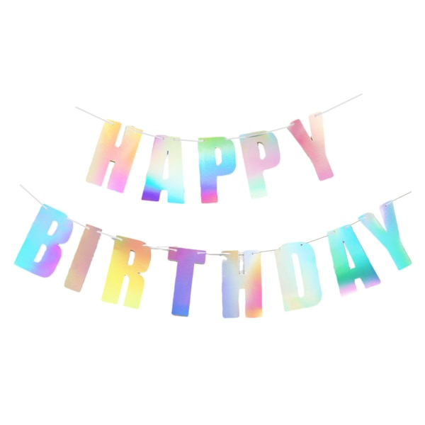 Färgglada bokstäver Happy Birthday Banner Batter - Barn