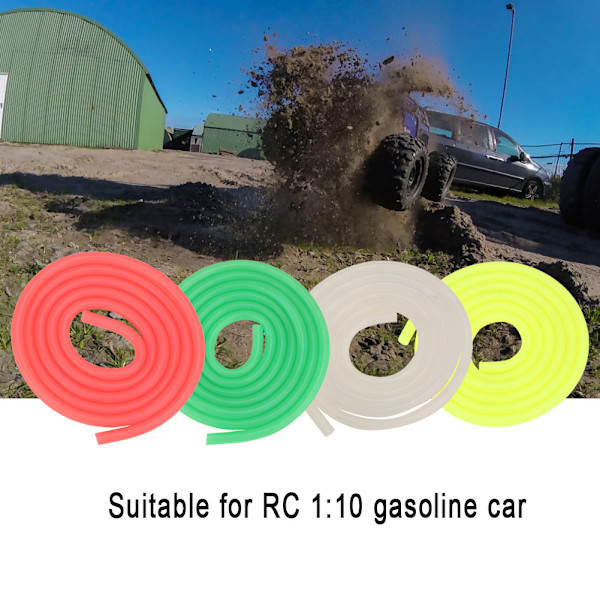 Universal Silikon Drivstofflinje Rør 3x5mm Passer for RC 1:10 Bensinbil