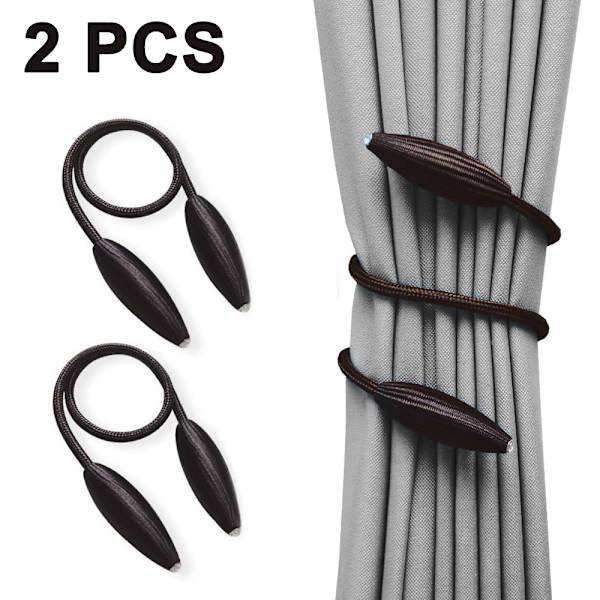 2 stk Magnetiske Gardinholdere, Praktiske Gardinholdere, Dekor