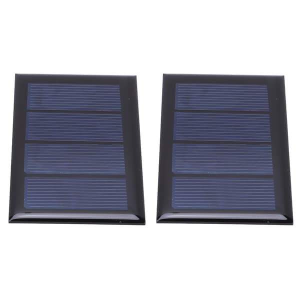 2 stk. 2V 210mA Mini solcellepanel Polysilisium solcellepanel 80x50mm for DIY-prosjekt