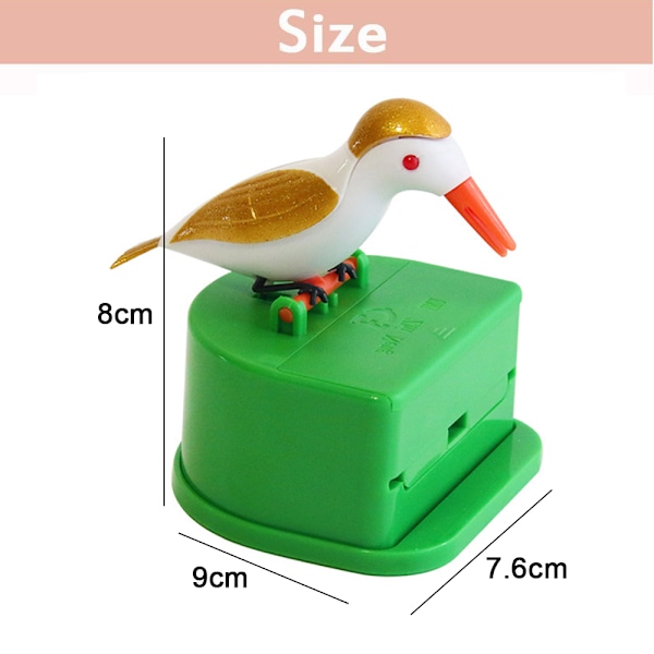 Liten fågel tandpetare dispenser, kreativ tryck-typ tandpetare