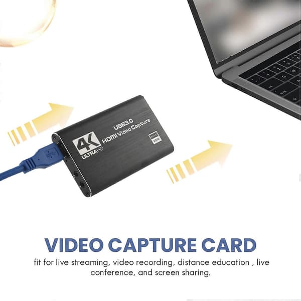 4k -kompatibel Til Usb3.0 Videoopptak Med Loop For Videoopptak Spillopptak