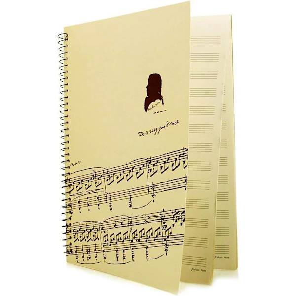 Blankt Nodestangsmusisk Kompositionsmanuskript Staff Paper Art Music N