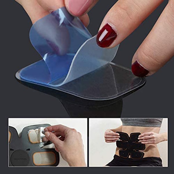 20x Gel-Pads EMS Klebepads för Bauchmuskel Abs Trainer Ersatzpad