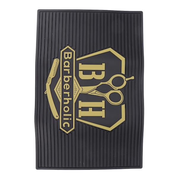 Frisør Matte med Sklisikker BH-Bokstavmønster Antislipp Skjønnhetssalong Hårstyling Barber Pad