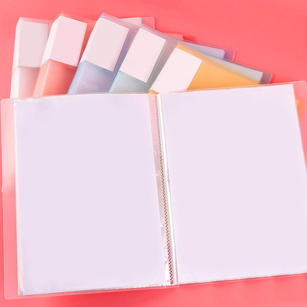 Præsentationsmappe, Binder med klare plastiklommer, A4