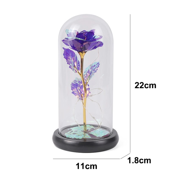 Christmas Rose Gifts for Women, Colorful Rainbow Light Up Rose i