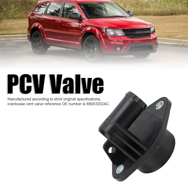 Positiv Krumtapventilation PCV-Ventil 68083202AC Udskiftning til DODGE JOURNEY 3.6L 2011‑2019