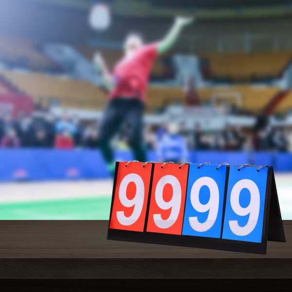 Bordplade Flip Scoreboard 2/4 Cifre Bærbar Flip Sports Scoreboard