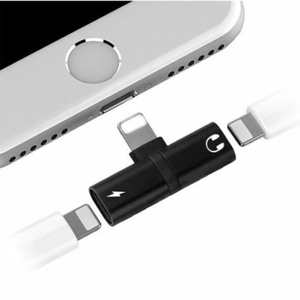 Lightning Adapter Lightning Splitter Lyd Strømforsyning Konverter