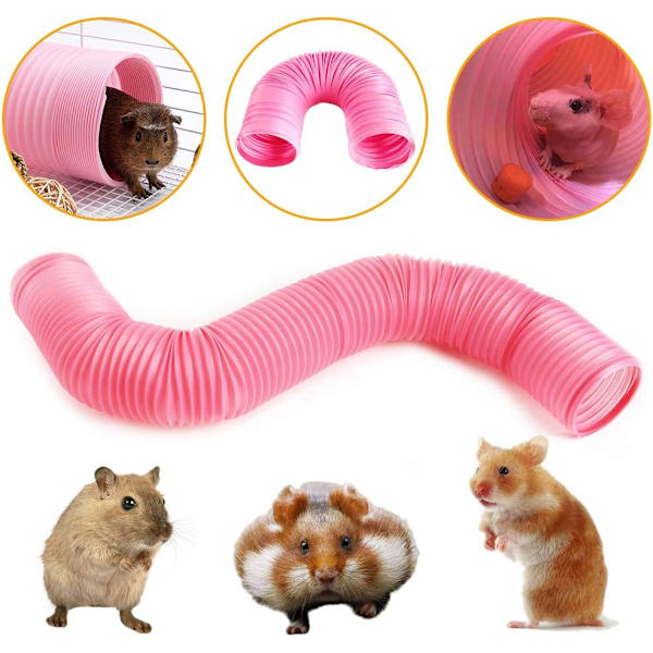 1 st Hamster Rör, Kreativ Anslutning, Hamster Bur och Tillbehör, Hamsterleksaker för att Utöka Utrymme, Transparenta Material, för Smådjursbur