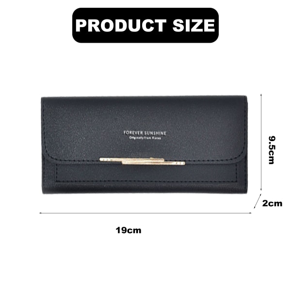 Women's Wallet Large Capacity PU Leather Ladies Long Clutch