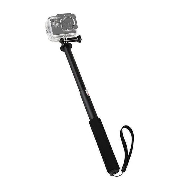 Bærbar teleskopisk selfiestang i aluminiumslegering til actionkamera til GoPro