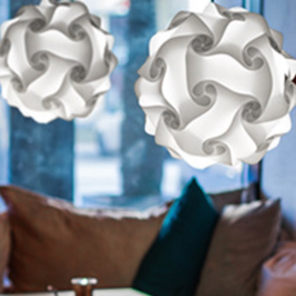 Innovativ DIY Pussel Lampskärm, Genomskinlig Polykarbonatplast För Ökad Hållbarhet Och Väderbeständighet, Enkel Montering Flera