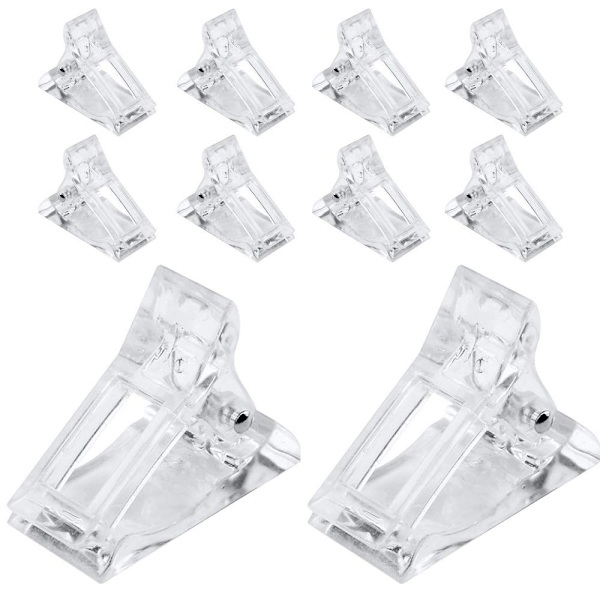 Nagelspetsklämma för snabb byggande av polygel nagelformar Nagelklämmor för polygel Fingernagel förlängning UV LED Builder klämmor Manikyr Nagelkonstverktyg