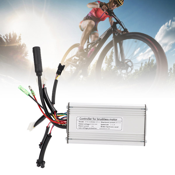 36/48V KT‑25A Elcykel Firkantet Bølge Controller Cykel 9mos SM Controller med Lygteliste