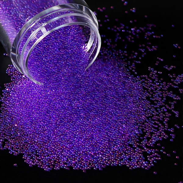Mini Caviar Nail Krystallperler, for 3D Neglekunst Salongdekorasjoner DIY Håndverk Dekor