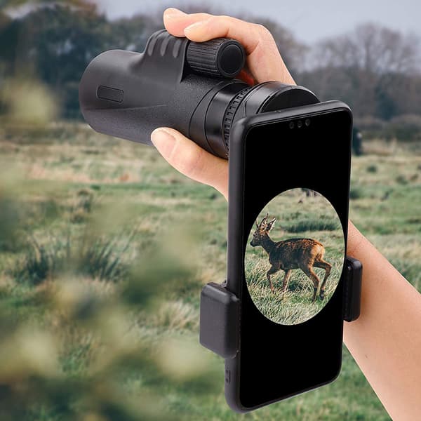 Digiscoping-sovitin älypuhelimelle, kevyt ja kannettava yleiskiinnike teleskoopille upeaa valokuvausta varten
