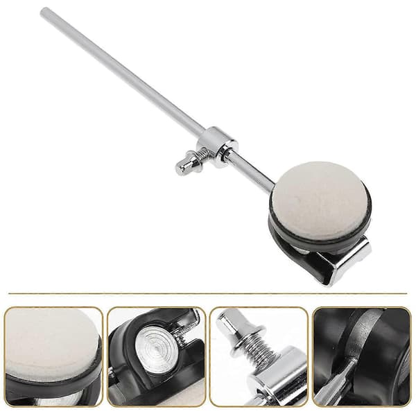 Profesjonell Jazz Trommepedal Hammer Trommeinstrument Tilbehør Trommepedal Hode
