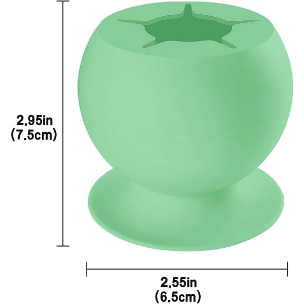 Myk silikon ugresssamler med sugekoppstjerne