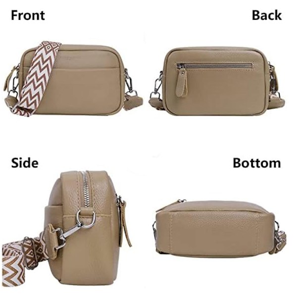 Crossbody-väskor för kvinnor Crossbody-kameraväska Handväska Tjock rem