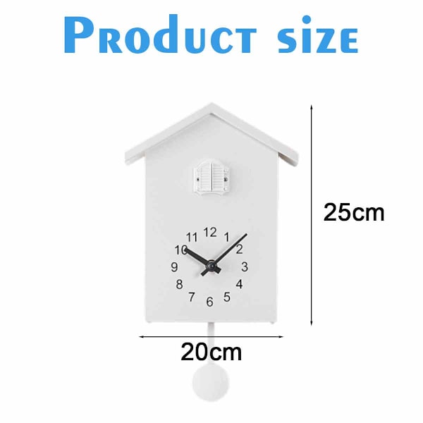 Time Väggklocka i nordisk stil gökur ut genom fönstret tidklocka fågel timklocka T60