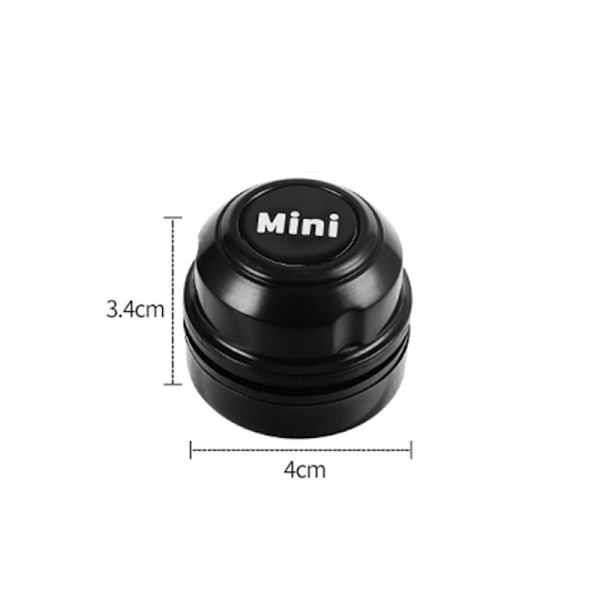 -Akvarium Mini Magnetisk Rengøringsmagnet Tank Skraber Magnetbørste, sort