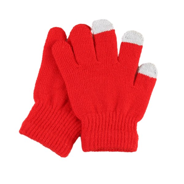 Höst och vinter vintertålig ull enfärgad halkfri finger