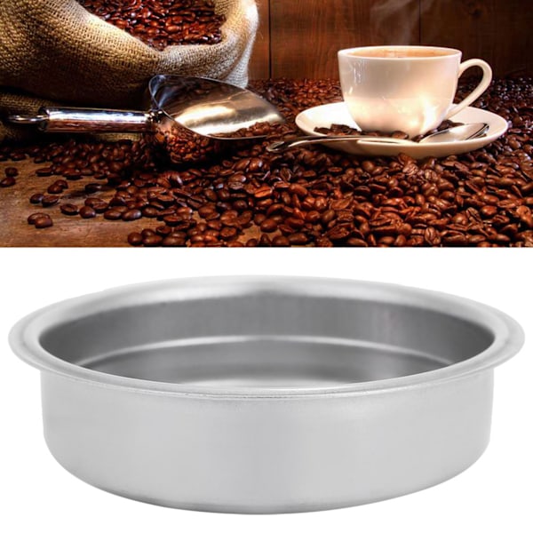 Dubbelskikts rostfritt stål kaffefilter Tryckfilterkorg Kaffeemaskin Tillbehör För Singelkopp
