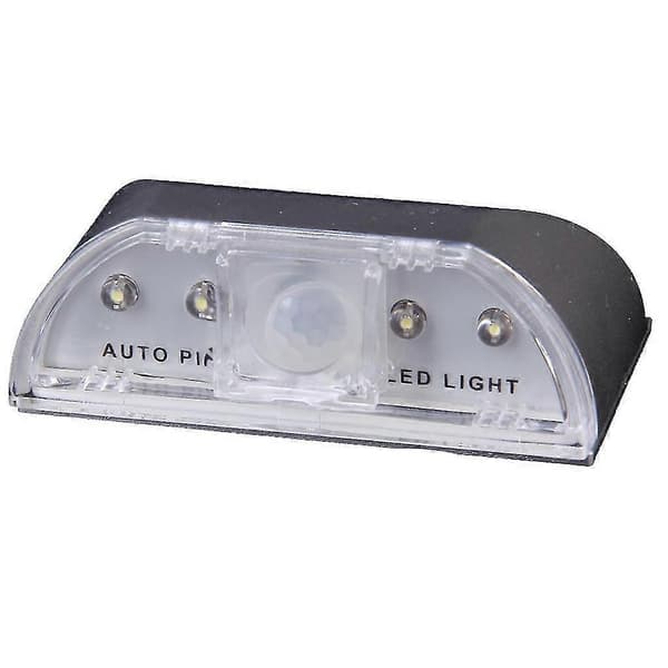 4 Led Auto Pir Infrarød Trådløs Dørnøkkelhull Bevegelsessensor Lys Lampe