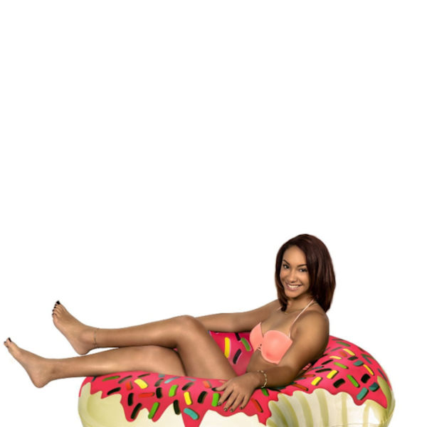 Roséguldfärgad Pool Float, Glittrig Mintmunk för Sommarens Glamour, Enkel Tömning med Speciella Luftmunstycken, Perfekt för Vuxna som Söker Stil och