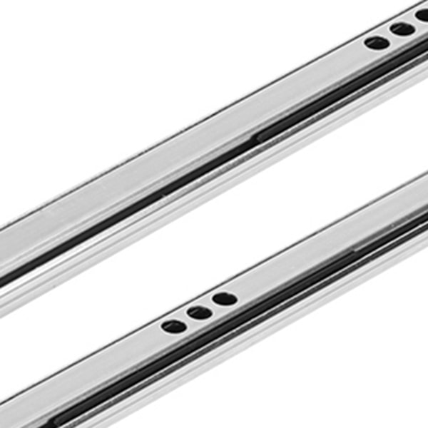 2 stk./sæt 342x17mm Koldvalset Stål Skuffeskinne Kugleleje Glide til Skab Sidebord