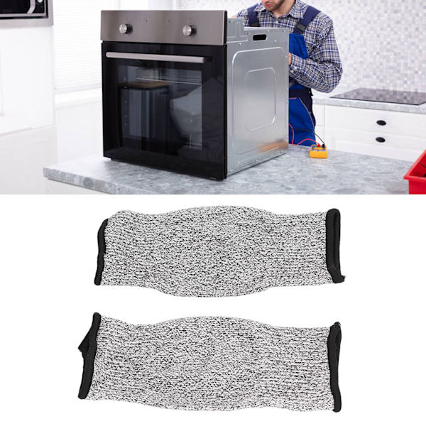 2 st skärsäkra ärmar professionell nivå 5 skyddssäkerhetsarmskydd för trädgårdskök 20 cm/7,9 tum