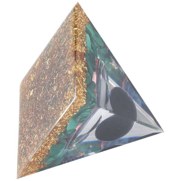 Utsökt Handgjord Pyramid, Idealiskt Presentval för Positiv Energi, Helande Kristall, Dekorativ Sten för Hemmakontor, Meditation och