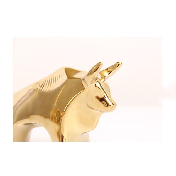 Små Dyrefigurer Hjemmedekoration Moderne Stil Guld Dekorativ Orn