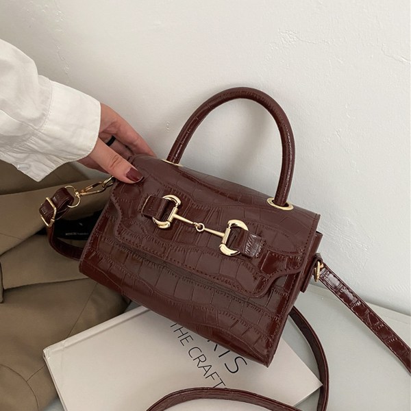 Enkel design väska dam handväska mode konstläder