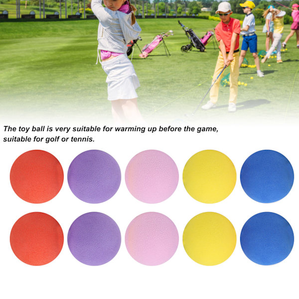 EVA Lapset Golf Kevyt Lapsen Leikkipallo Vaahtopallo 60mm Keltainen Sininen Oranssi Violetti Pinkki